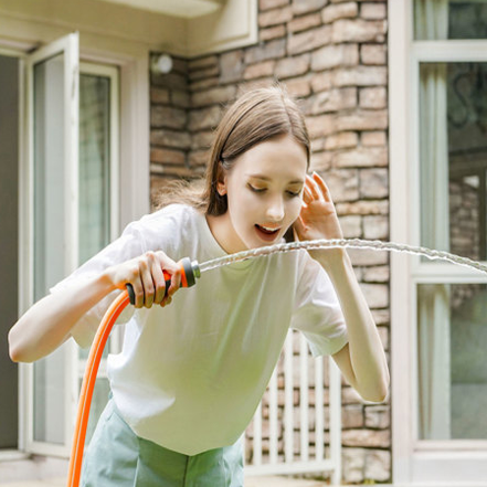 Fevone 105 ft Orange Garden Hose