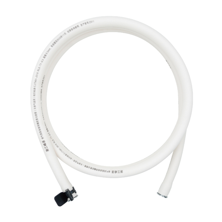 flat shower head with hose

